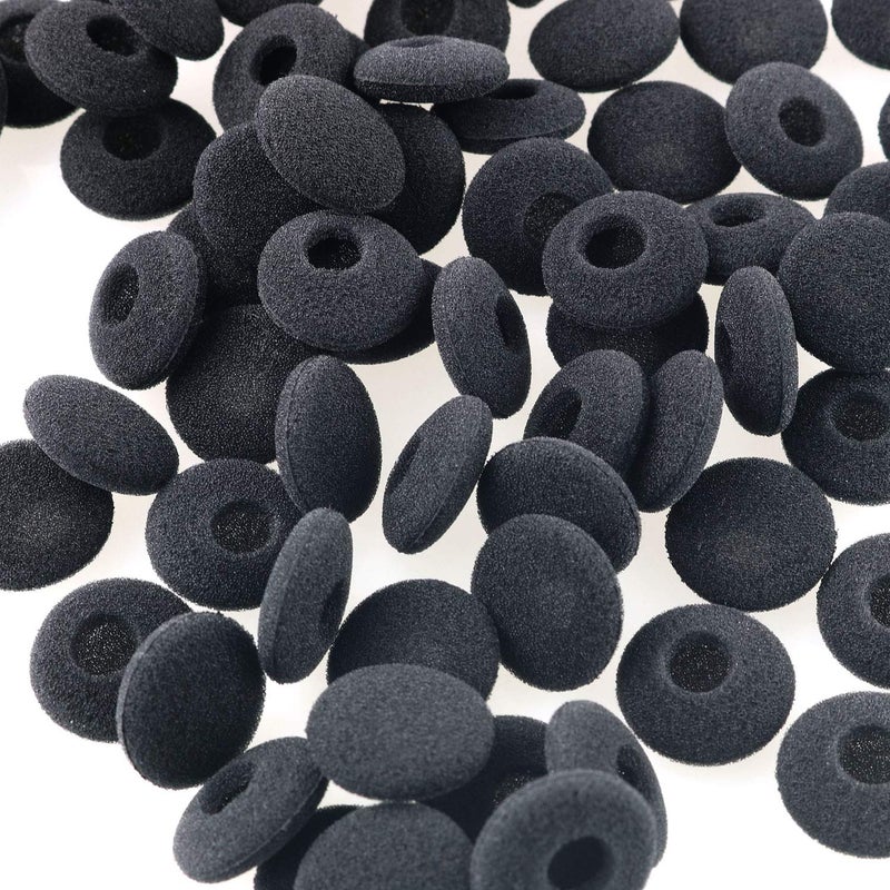 Tegg Headphone Pad 20PCS 18mm Black Soft Foam Cushion Ear Pads Earphone Headphone Caps Earbud Covers - Image 3